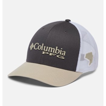 Pánské Kšiltovky Columbia PFG Mesh Snap Back Ball Tmavě Zelene Hnědožlutý CNFPQR749